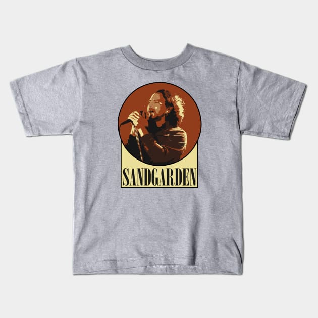 SANDGARDEN with Cheddar (Sbubby) Kids T-Shirt by RyanJGillDesigns